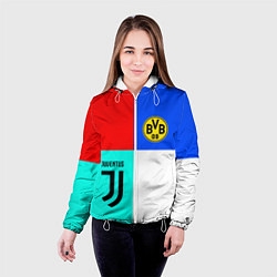 Куртка с капюшоном женская Juventus x Borussia, цвет: 3D-белый — фото 2