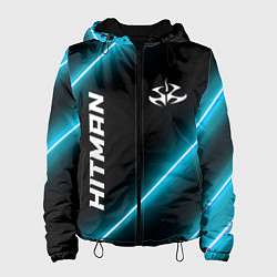 Куртка с капюшоном женская Hitman неоновые лампы, цвет: 3D-черный