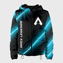 Куртка с капюшоном женская Apex Legends неоновые лампы, цвет: 3D-черный