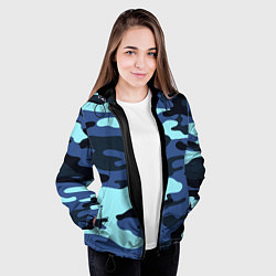 Куртка с капюшоном женская Камуфляж спецназа, цвет: 3D-черный — фото 2