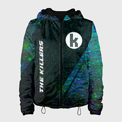 Куртка с капюшоном женская The Killers glitch blue, цвет: 3D-черный