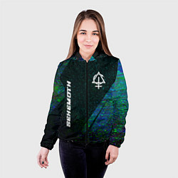 Куртка с капюшоном женская Behemoth glitch blue, цвет: 3D-черный — фото 2