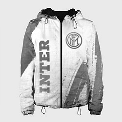 Куртка с капюшоном женская Inter - white gradient вертикально, цвет: 3D-черный