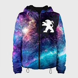 Куртка с капюшоном женская Peugeot space auto, цвет: 3D-черный