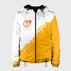 Куртка с капюшоном женская Half life 3 краски, цвет: 3D-черный