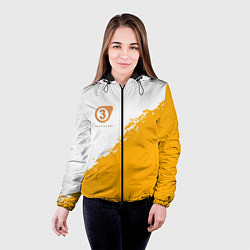 Куртка с капюшоном женская Half life 3 краски, цвет: 3D-черный — фото 2