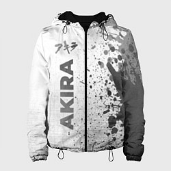 Куртка с капюшоном женская Akira - white gradient по-вертикали, цвет: 3D-черный