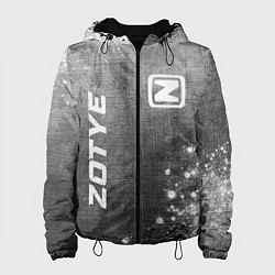 Куртка с капюшоном женская Zotye - grey gradient вертикально, цвет: 3D-черный