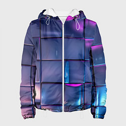 Женская куртка Неоновые кубики