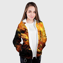 Куртка с капюшоном женская Stalker выживший, цвет: 3D-белый — фото 2