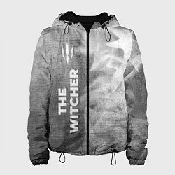 Куртка с капюшоном женская The Witcher - grey gradient по-вертикали, цвет: 3D-черный