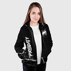 Куртка с капюшоном женская The prodigy - паук, цвет: 3D-черный — фото 2