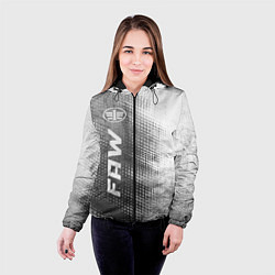 Куртка с капюшоном женская FAW - grey gradient по-вертикали, цвет: 3D-черный — фото 2