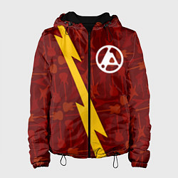 Куртка с капюшоном женская Linkin Park 2024 гитары и молния, цвет: 3D-черный