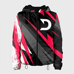 Куртка с капюшоном женская Deadlock graffity splash, цвет: 3D-черный