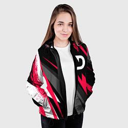 Куртка с капюшоном женская Deadlock graffity splash, цвет: 3D-черный — фото 2