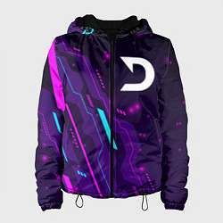 Куртка с капюшоном женская Deadlock neon gaming, цвет: 3D-черный