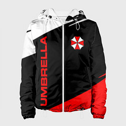 Куртка с капюшоном женская Umbrella corporation - resident evil, цвет: 3D-белый