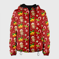 Женская куртка Новогодний паттерн пряня