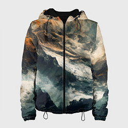 Женская куртка Иллюстрация хаоса в грубом стиле