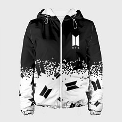 Куртка с капюшоном женская Marshmello dj pattern краски, цвет: 3D-белый