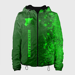 Куртка с капюшоном женская Hoffenheim - green gradient по-вертикали, цвет: 3D-черный