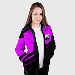 Куртка с капюшоном женская The Witcher geometry, цвет: 3D-черный — фото 2