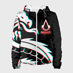 Куртка с капюшоном женская Assassins Creed Shadows game, цвет: 3D-белый
