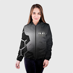 Куртка с капюшоном женская Honda metal auto, цвет: 3D-черный — фото 2