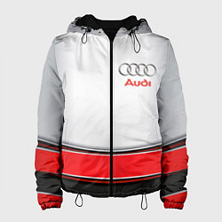 Куртка с капюшоном женская AUDI auto car, цвет: 3D-черный