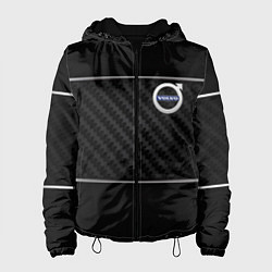 Куртка с капюшоном женская Volvo car, цвет: 3D-черный