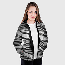 Куртка с капюшоном женская Honda metal steel, цвет: 3D-черный — фото 2