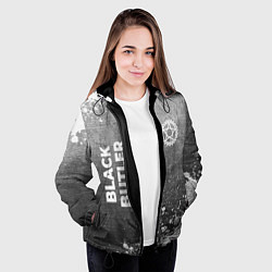 Куртка с капюшоном женская Black Butler - grey gradient вертикально, цвет: 3D-черный — фото 2