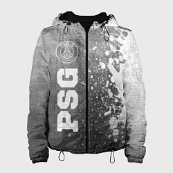 Куртка с капюшоном женская PSG - grey gradient по-вертикали, цвет: 3D-черный