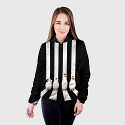 Куртка с капюшоном женская Четыре пингвина, цвет: 3D-черный — фото 2