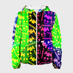 Женская куртка Marshmello pattern neon steel