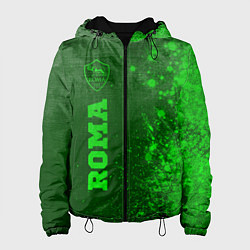 Куртка с капюшоном женская Roma - green gradient по-вертикали, цвет: 3D-черный