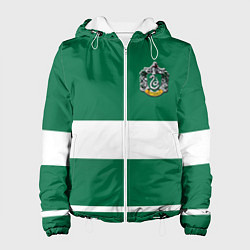 Куртка с капюшоном женская Гарри Поттер Слизерин, цвет: 3D-белый