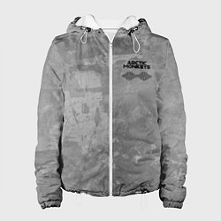 Куртка с капюшоном женская Arctic Monkeys - серый бетон, цвет: 3D-белый