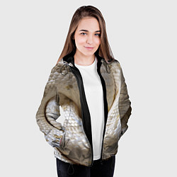 Куртка с капюшоном женская Мой удав, цвет: 3D-черный — фото 2
