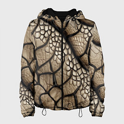 Куртка с капюшоном женская Найди змею, цвет: 3D-черный