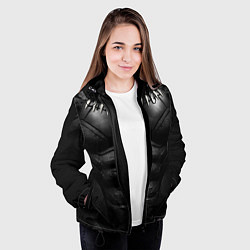 Куртка с капюшоном женская Костюм черной пантеры, цвет: 3D-черный — фото 2