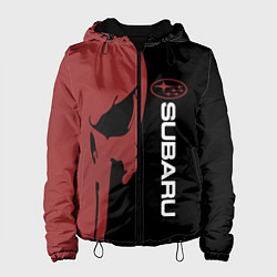 Женская куртка Subaru и череп