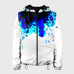 Куртка с капюшоном женская Синяя кровь андроида, цвет: 3D-черный