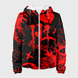 Куртка с капюшоном женская Lil peep monster energy, цвет: 3D-белый