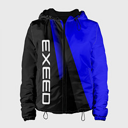 Куртка с капюшоном женская Exeed - синий технологический, цвет: 3D-черный