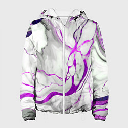 Женская куртка Фиолетово-белый мрамор