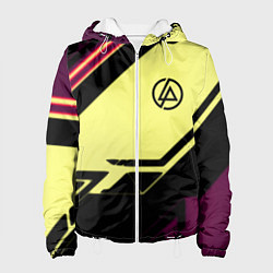 Куртка с капюшоном женская Linkin park geometry steel, цвет: 3D-белый