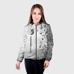 Куртка с капюшоном женская Danganronpa - white gradient по-вертикали, цвет: 3D-черный — фото 2