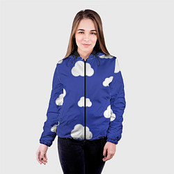 Куртка с капюшоном женская Легкие облака, цвет: 3D-черный — фото 2